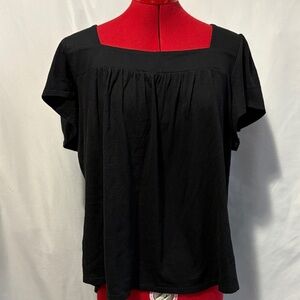 George Black Square Neck Blouse LL150